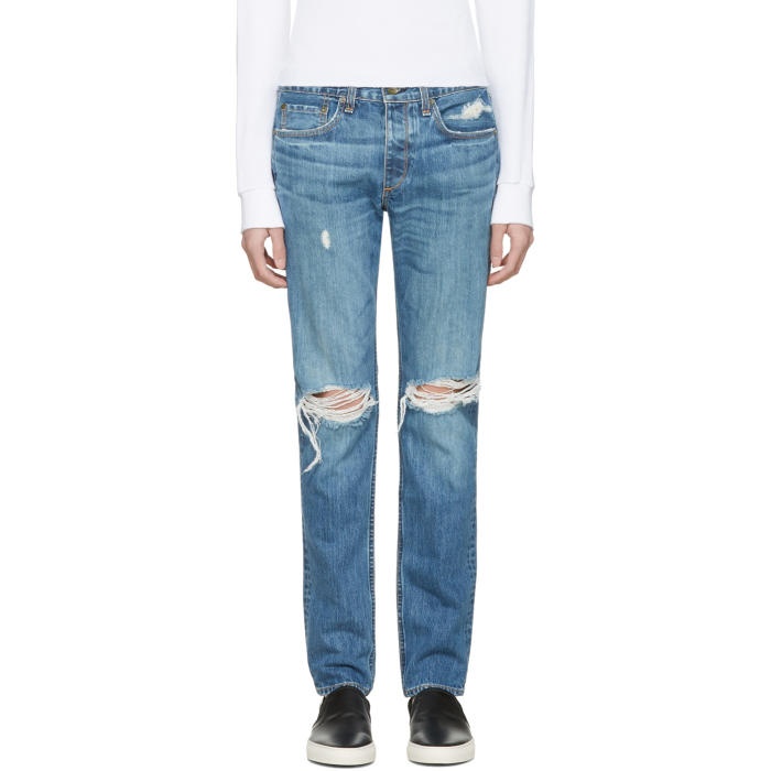 Photo: Rag and Bone Blue Standard Issue Fit 2 Jeans