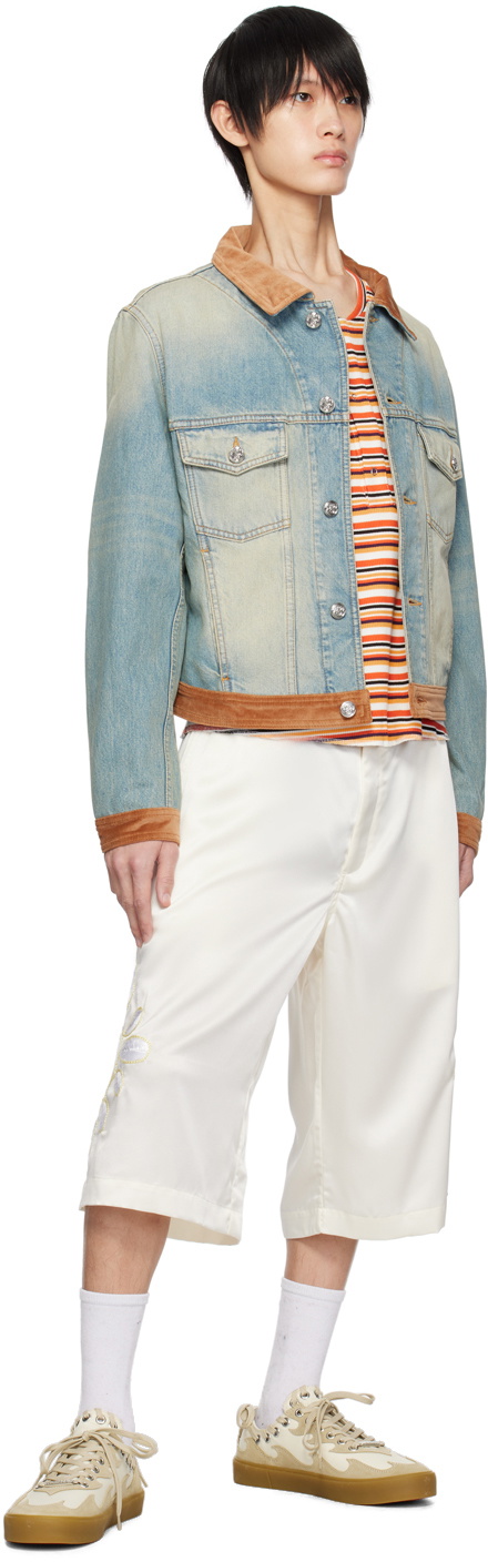 BLUEMARBLE Blue Cropped Denim Jacket