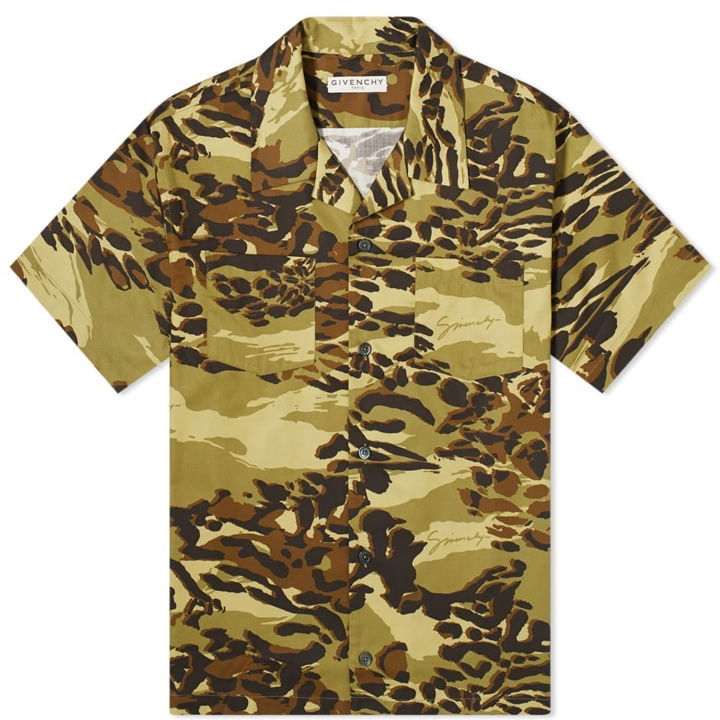 Photo: Givenchy Short Sleeve Cheetah Camo Hawaiian Shirt