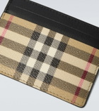 Burberry Burberry Check leather-trimmed cardholder