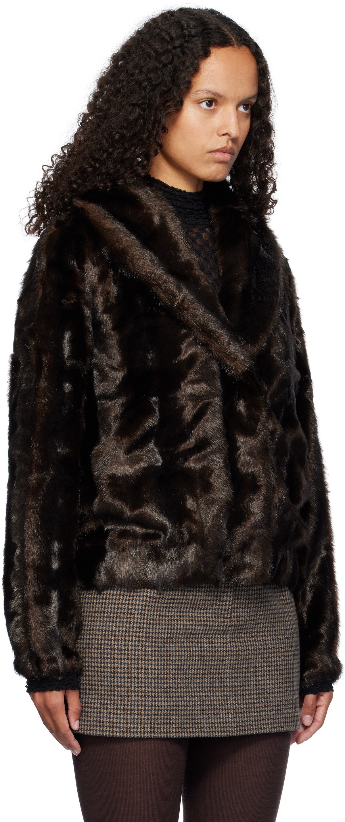 The Garment Brown Dixie Faux-Fur Jacket