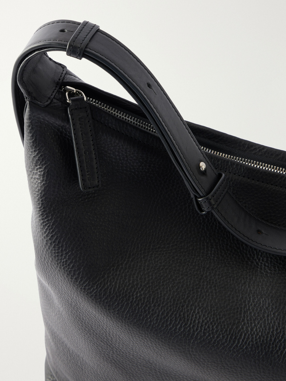 Officine Creative - Maderna Full-Grain Leather Messenger Bag - Black