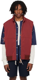 nanamica Red Zip-Up Vest