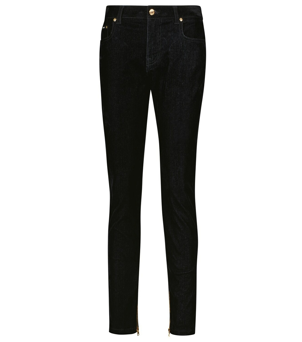 Tom Ford Ankle-zip high-rise slim jeans TOM FORD