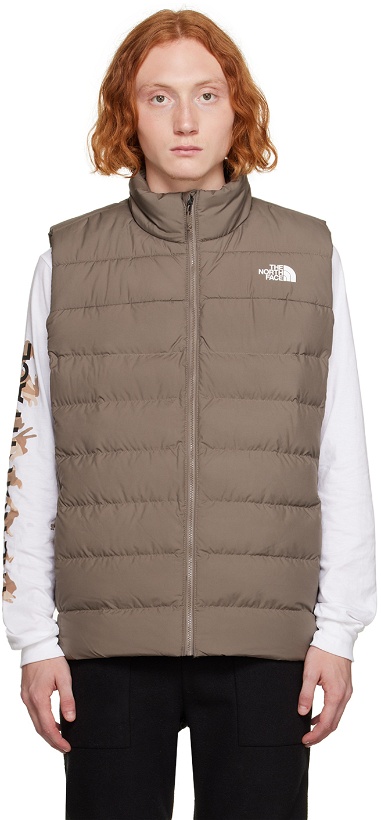 Photo: The North Face Taupe Aconcagua 3 Down Vest