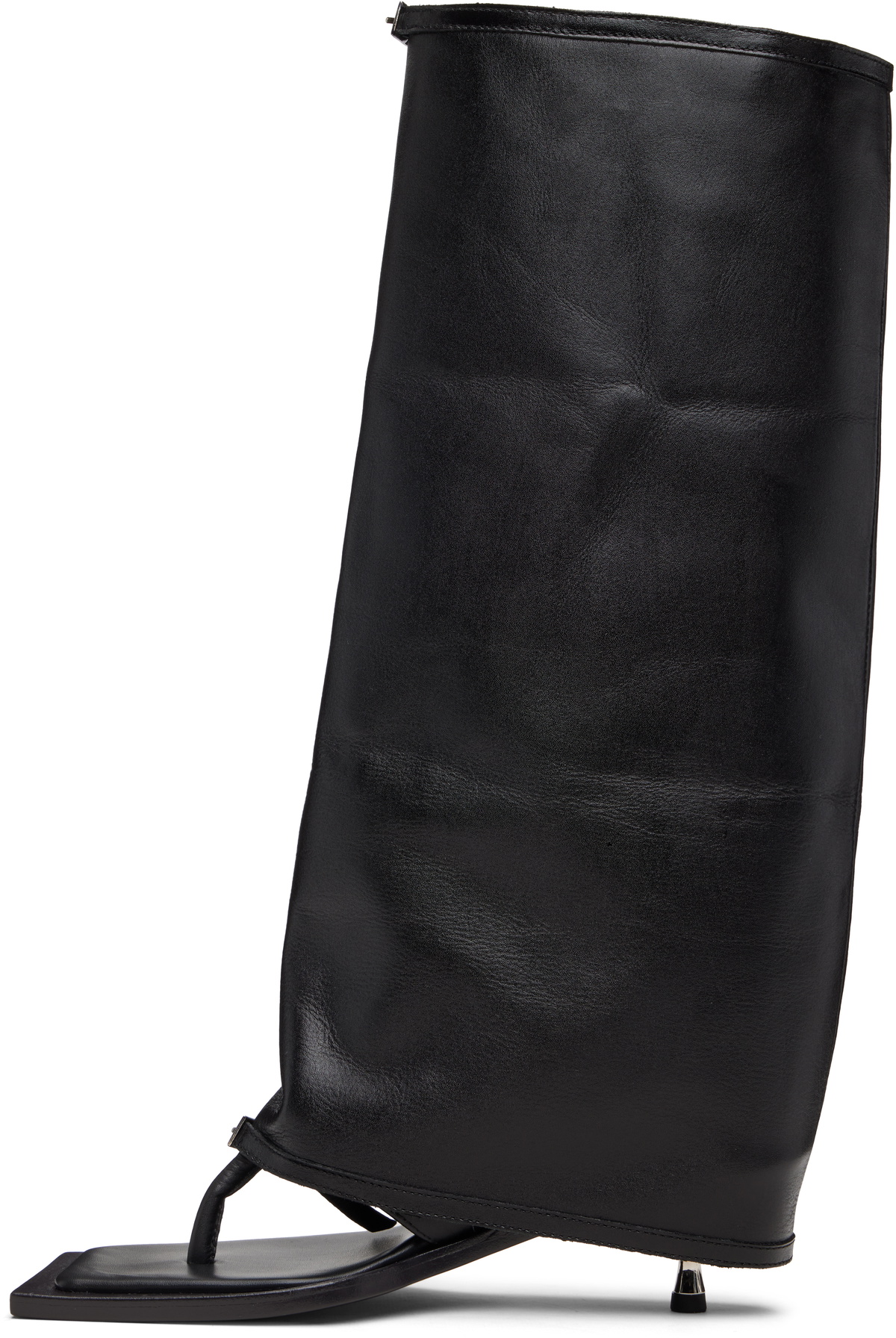 FIDAN NOVRUZOVA Black Kaia Stiletto Heel Tall Sandals