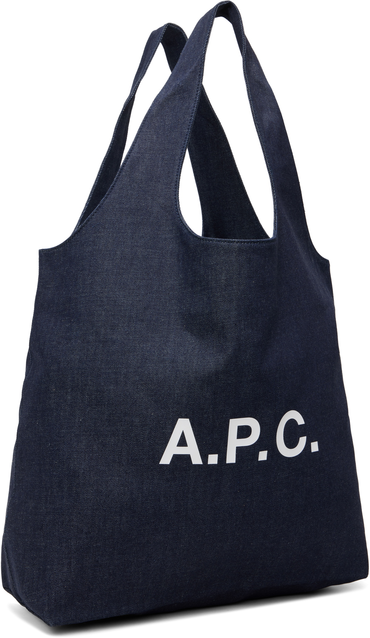 A.P.C. Navy Ninon Denim Tote