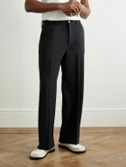 SECOND / LAYER - Zooty Straight-Leg Stretch-Wool Trousers - Black