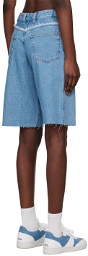 A.P.C. Blue Beverly Denim Shorts