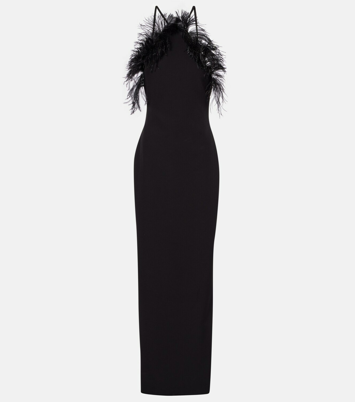 The Attico Feather-trimmed gown