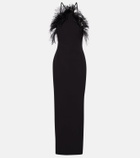 The Attico Feather-trimmed gown