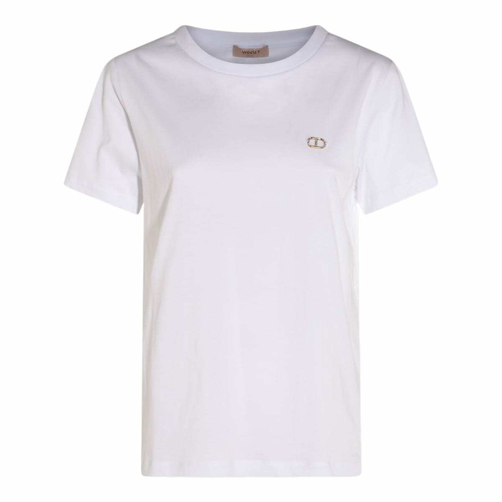 Photo: TwinSet White Cotton T-shirt