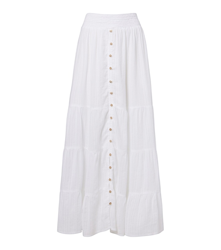 Photo: Melissa Odabash Dee tiered cotton maxi skirt