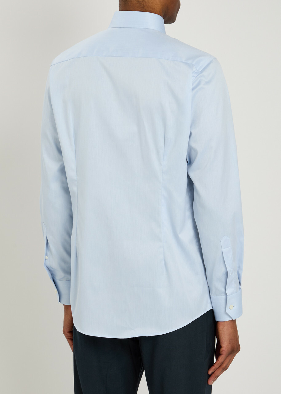 Eton Cotton-twill Shirt Light Blue