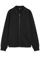PS Paul Smith High-neck Cotton-blend Sweatshirt Black