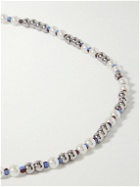 Roxanne Assoulin - Silver-Tone, Faux Pearl and Enamel Beaded Necklace