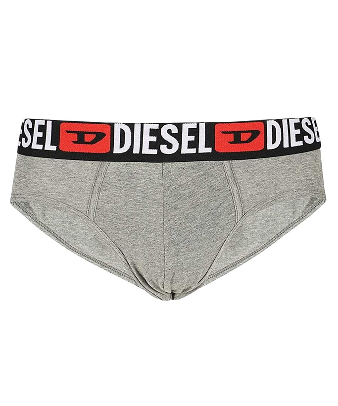 Photo: Diesel Set Of Three Cotton Briefs With Logoed Elastic Band