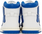 AMIRI White & Blue Skel Top Hi Sneakers
