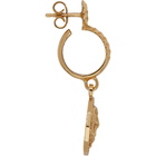 Emanuele Bicocchi Gold Coin Hoop Earing