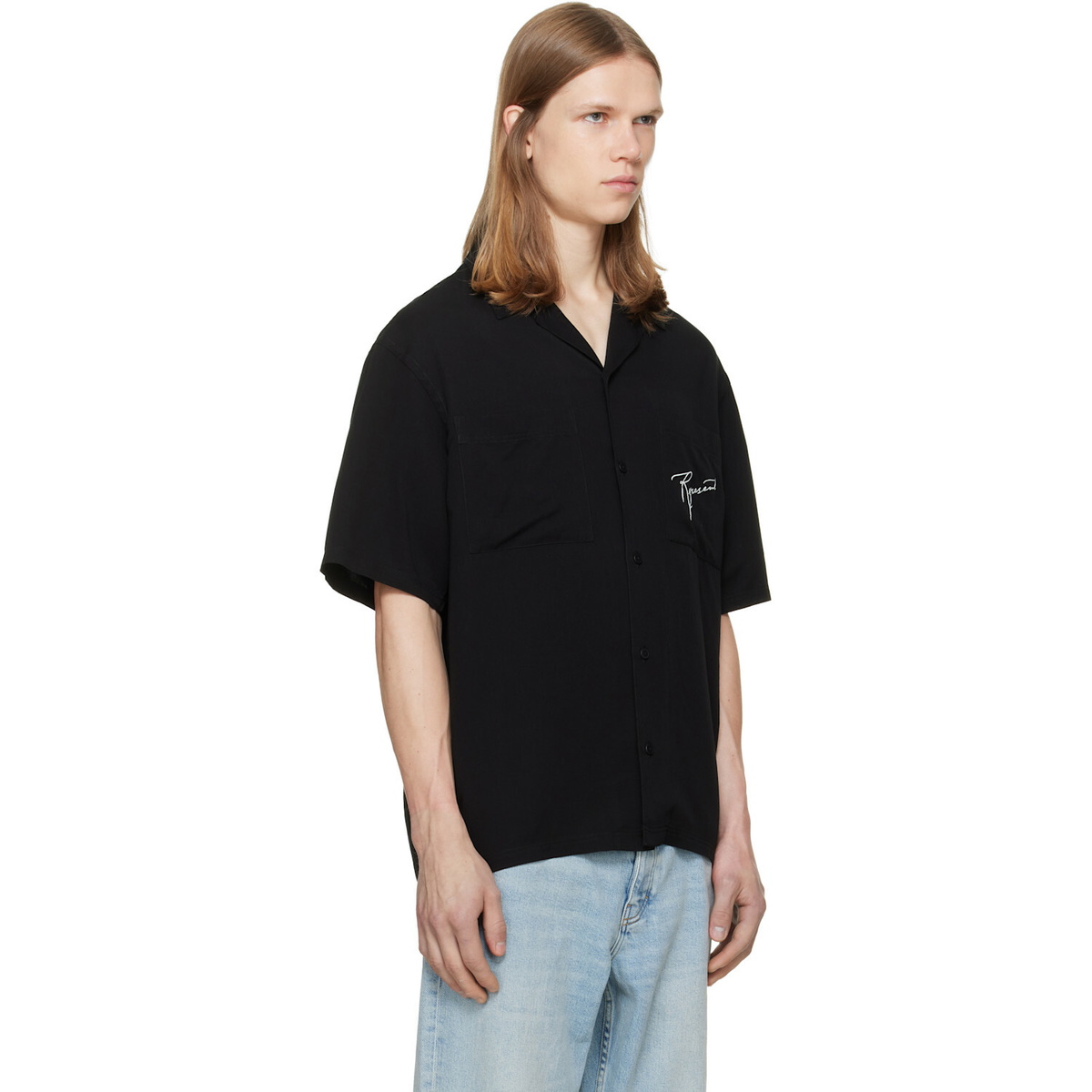 Represent Black 'Love And Kisses' Resort Shirt