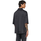 Nahmias Black Silk Short Sleeve Shirt