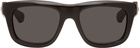 Bottega Veneta Black Mitre Square Sunglasses