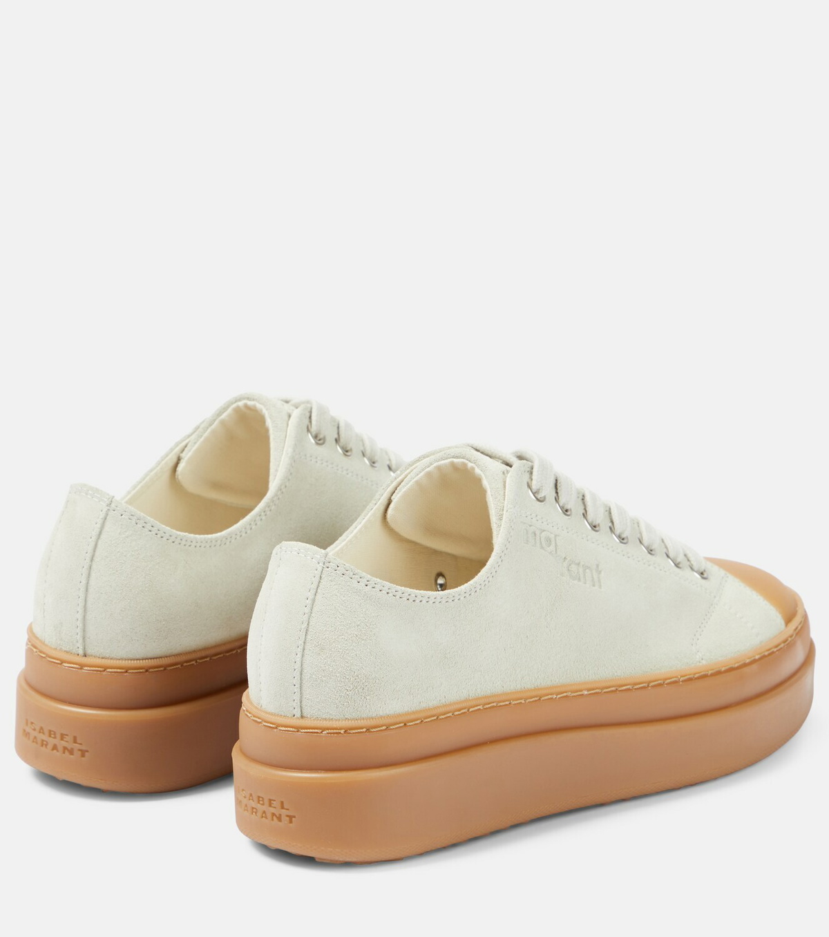Isabel Marant Austen embossed suede low-top sneakers