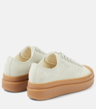 Isabel Marant Austen embossed suede low-top sneakers