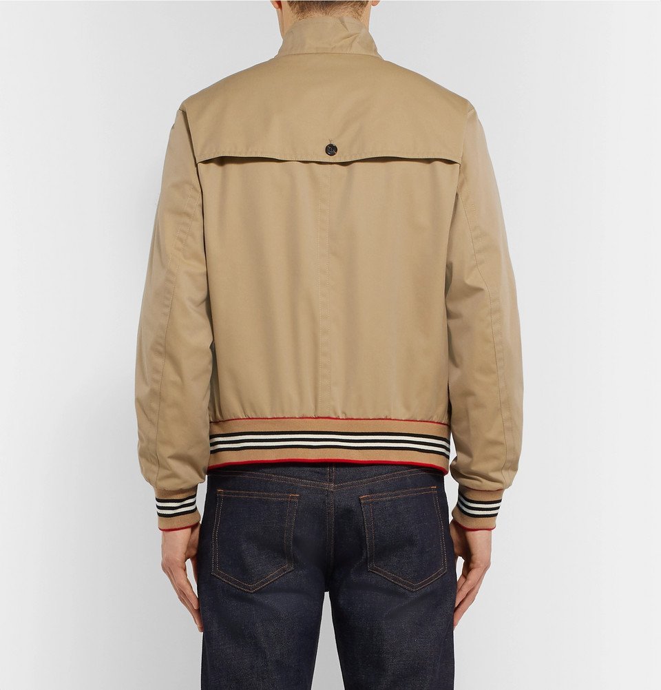 Gabardine Harrington Jacket in Honey - Men, Cotton