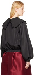 Kika Vargas Black Agnes Bomber Jacket
