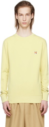 Maison Kitsuné Yellow Bold Fox Head Sweatshirt