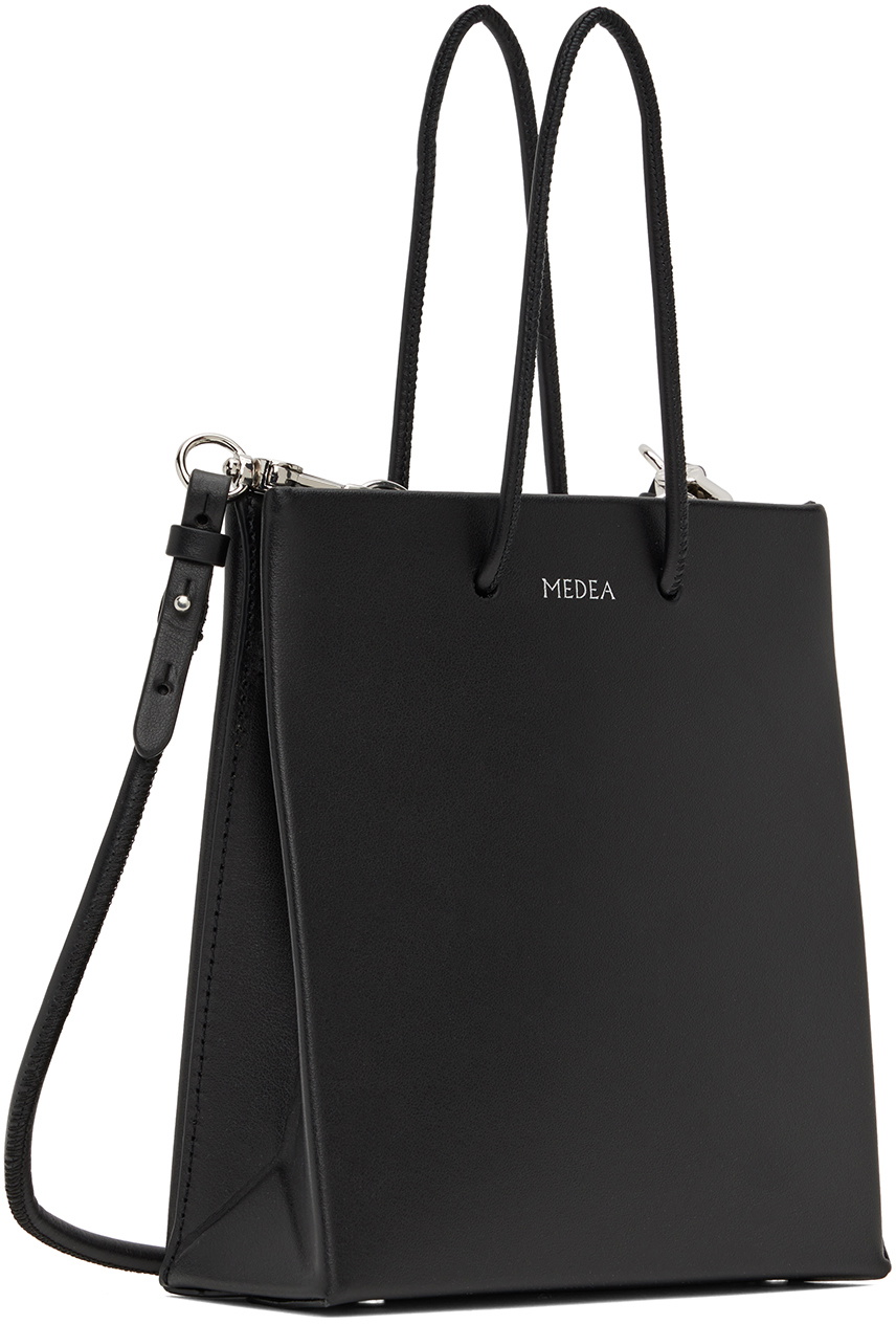 Medea Black Short Leather Bag