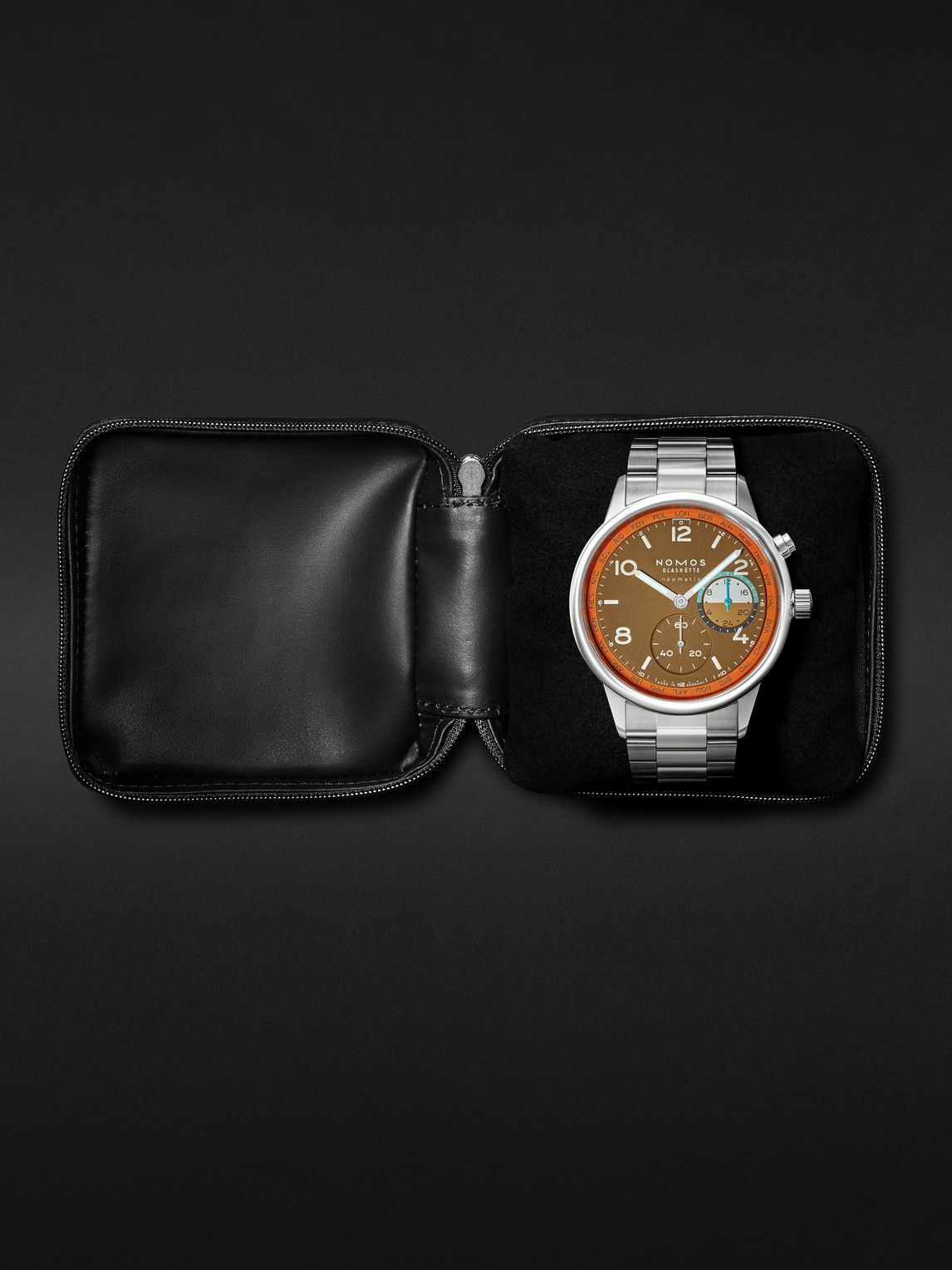 NOMOS Glashütte - Club Sport Neomatik Worldtimer Canyon Limited Edition Automatic 40mm Stainless Steel Watch, Ref. No. 790.S3