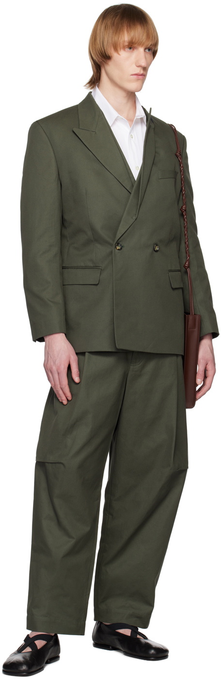 Marina Yee Khaki Origami Blazer