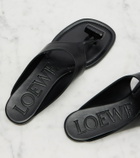 Loewe Toggle leather thong sandals