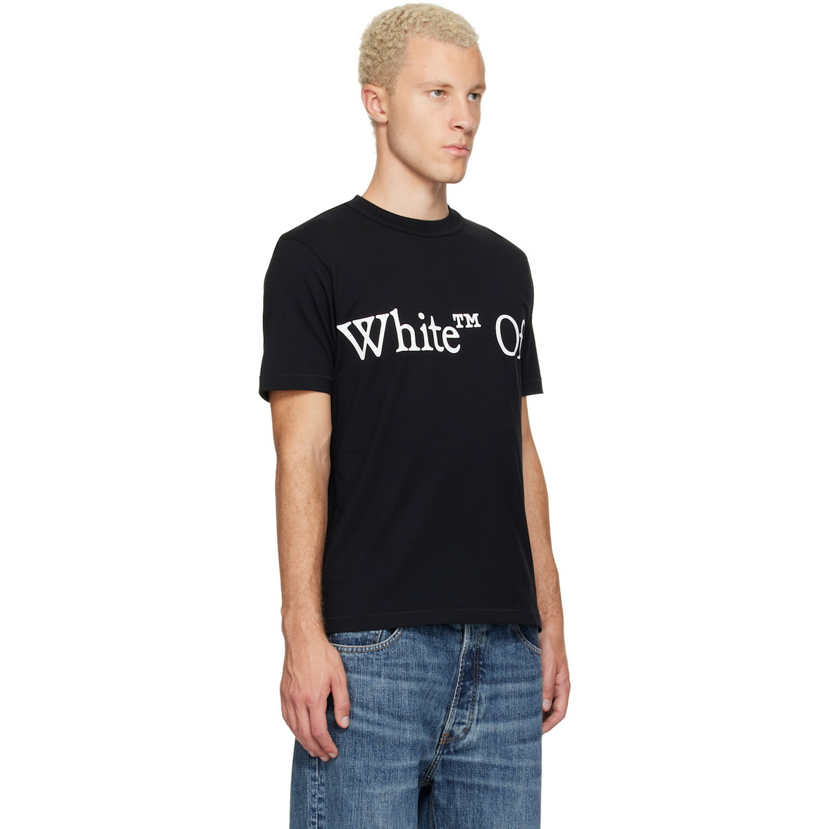 Off-White Black Bookish Scarf Regular T-shirt