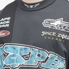 Men's AAPE AOP Racing Long Sleeve T-Shirt in Dark Grey