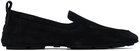 Versace Black Villa Driver Loafers