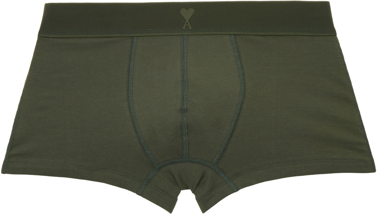 AMI Paris Three-Pack Multicolor Cotton Jersey Boxer Briefs