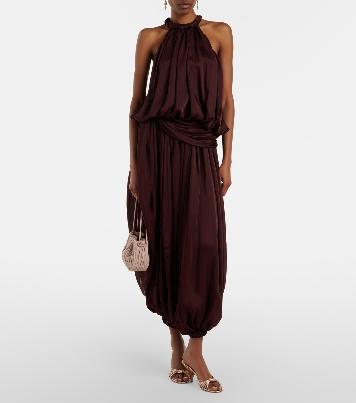 Zimmermann Luna halterneck silk top