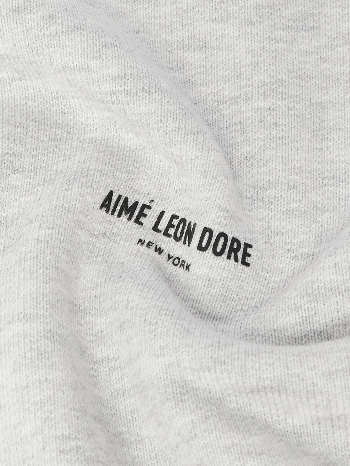 Aimé Leon Dore - Logo-Print Cotton-Jersey Hoodie - Gray