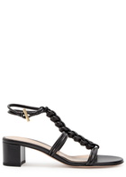 Gianvito Rossi Capua 45 Braided Leather Sandals Black