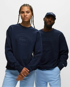 Sporty & Rich Lacoste Oval Logo Embroidered Crewneck Blue - Mens - Sweatshirts