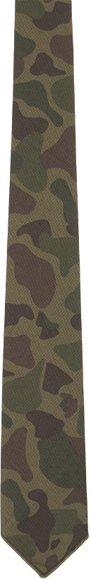 Photo: Engineered Garments Khaki Camouflage Tie