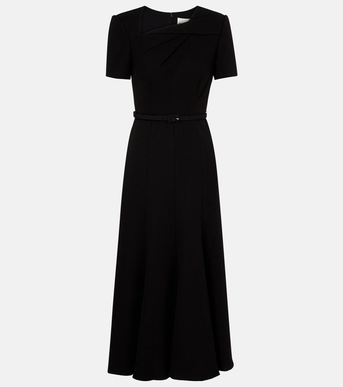 Roland Mouret Belted crêpe midi dress