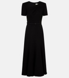 Roland Mouret Belted crêpe midi dress
