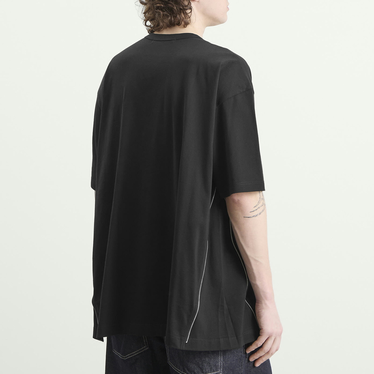 Comme des Garçons SHIRT Men's Oversized Cotton Jersey in Black