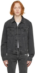 Off-White Grey Denim Negative Mark Jacket