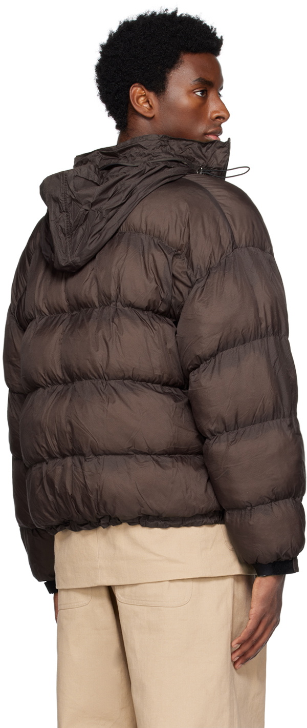 WYNN HAMLYN Brown Wisewool Edition Puffer Jacket