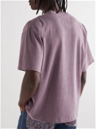 Paria Farzaneh - Still Standing Printed Garment-Dyed Cotton-Jersey T-Shirt - Purple